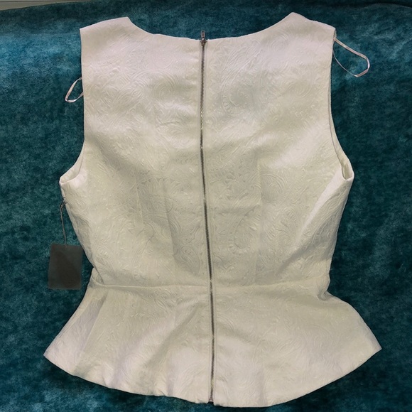White Peplum Top - Picture 2 of 2